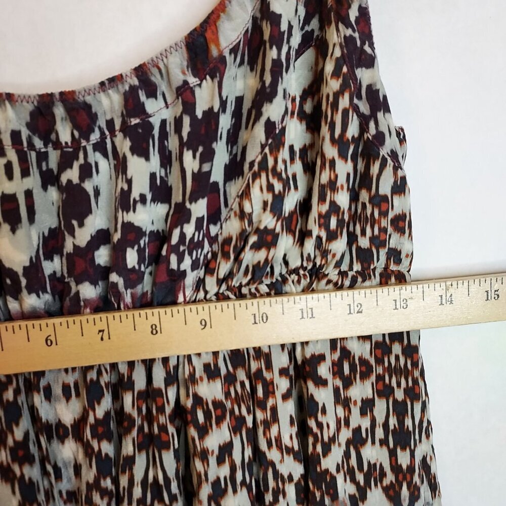 Jigsaw Maxi Slip Dress Women XL 100% Silk Empire Waist Lined Regency Fairy Flowy - Picture 13 of 15